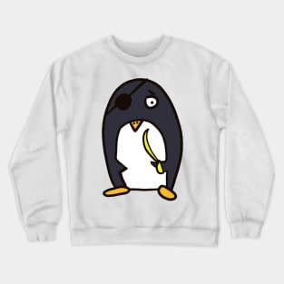 Pirate - funny penguin Crewneck Sweatshirt